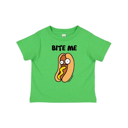 Inktastic Hotdog Bite Me Gift Toddler Boy or Toddler Girl T-Shirt