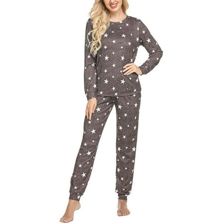 Viugreum Womens Pyjamas - Stylish Long Sleeve Pajamas Set - Star Ladies Sleepwear Suit - Soft Top and Trouser Pjs Suit for Winter Autumn Home
Viugreum Womens Pyjamas - Stylish Long Sleeve Pajamas Set - Star Ladies Sleepwear Suit - Soft Top and Trouser Pjs Suit for Winter Autumn Home