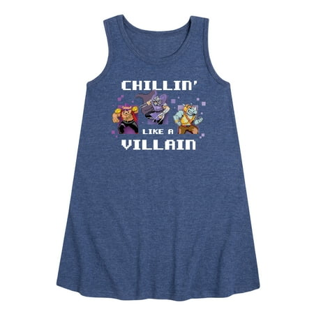 Teenage Muntant Ninja Turtle - Chillin Like A Villain - Toddler and Youth Girls A-line Dress
Teenage Muntant Ninja Turtle - Chillin Like A Villain - Toddler and Youth Girls A-line Dress