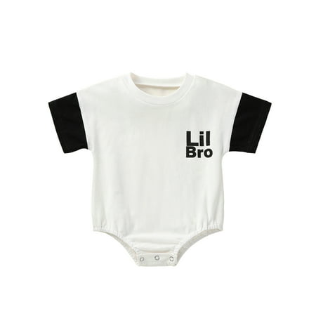 MissiMae Kids Boys Romper Short Sleeves Round Neck Letters Street Short Jumpsuit Summer Casual Party 0-24M
MissiMae Kids Boys Romper Short Sleeves Round Neck Letters Street Short Jumpsuit Summer Casual Party 0-24M