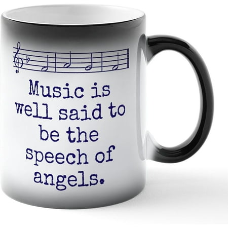Is Well Said To Be Music Quote Ceramic Magic Mug Coffee Tea Cup 11 oz
Is Well Said To Be Music Quote Ceramic Magic Mug Coffee Tea Cup 11 oz