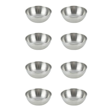 8Pcs Stainless Steel Sauce Dishes Round Seasoning Dishes Sushi Dipping Bowl Saucers Bowl Mini Appetizer Plates
8Pcs Stainless Steel Sauce Dishes Round Seasoning Dishes Sushi Dipping Bowl Saucers Bowl Mini Appetizer Plates