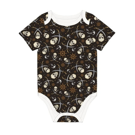 Matuu Pirate Skulls for Baby Short-Sleeve Bodysuit Soft Cotton Comfortable and Breathable Perfect for Newborns and Infants
Matuu Pirate Skulls for Baby Short-Sleeve Bodysuit Soft Cotton Comfortable and Breathable Perfect for Newborns and Infants