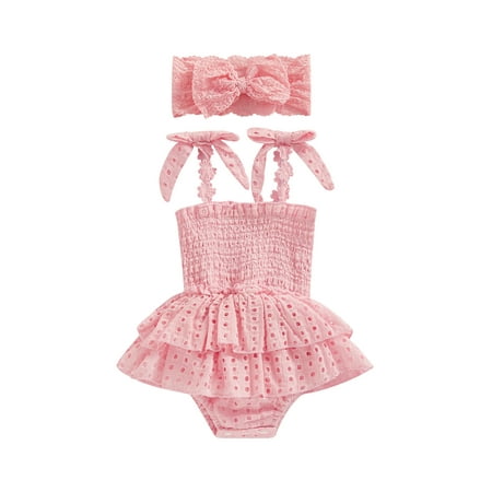 Infant Baby Girl Clothes Cotton Linen Romper Lace Pleated Bodysuit Tops with Headband
Infant Baby Girl Clothes Cotton Linen Romper Lace Pleated Bodysuit Tops with Headband