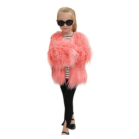 EHTMSAK Children Girl Long Sleeve Faux Fur Jacket Toddler Baby Fall Winter Thicken Coat Open Front Outerwear Pink 1Y-7Y S
EHTMSAK Children Girl Long Sleeve Faux Fur Jacket Toddler Baby Fall Winter Thicken Coat Open Front Outerwear Pink 1Y-7Y S