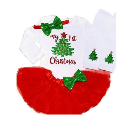 Inevnen My First Christmas Skirt Sets Newbron Baby Romper Bodysuit Tutu Skirt Headband Leg Warmers
Inevnen My First Christmas Skirt Sets Newbron Baby Romper Bodysuit Tutu Skirt Headband Leg Warmers
