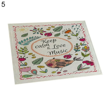 MOKEJI Placemat 42x32cm Birds Letters Print Heat Insulation Coaster Placemat Anti-slip Table Pad
MOKEJI Placemat 42x32cm Birds Letters Print Heat Insulation Coaster Placemat Anti-slip Table Pad