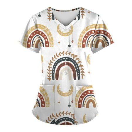 Sksloeg Scrubs For Women Cartoon Printed Top Cute Patterned Comfort Scrubs Women s V-Neck Workwear Shirts Nursing Working Uniform White XXXXL
Sksloeg Scrubs For Women Cartoon Printed Top Cute Patterned Comfort Scrubs Women s V-Neck Workwear Shirts Nursing Working Uniform White XXXXL