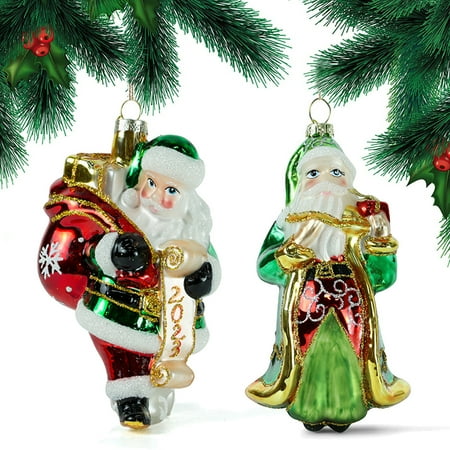 SSBSM Santa Claus Pendants 2Pcs Create The Atmosphere Reusable Ornamental Glass Santa Claus Hanging Pendants
SSBSM Santa Claus Pendants 2Pcs Create The Atmosphere Reusable Ornamental Glass Santa Claus Hanging Pendants