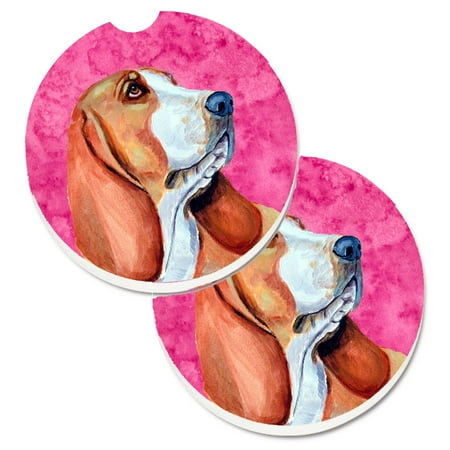 Carolines Treasures LH9377PKCARC Pink Basset Hound Set of 2 Cup Holder Car Coasters Large multicolor
Carolines Treasures LH9377PKCARC Pink Basset Hound Set of 2 Cup Holder Car Coasters Large multicolor