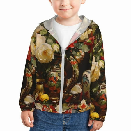 Goofa Elegant Still Life Roses Printed Kids Zip-Up Hoodie Girls Boys UPF50+ Sun Protection Jacket Hooded Cooling Shirt-2 Years
Goofa Elegant Still Life Roses Printed Kids Zip-Up Hoodie Girls Boys UPF50+ Sun Protection Jacket Hooded Cooling Shirt-2 Years