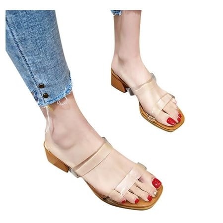 Follure Girl women s casual shoes Slippers Women Wear Fashion Wild Summer New Transparent Thick With Lazy Half Sli Brown 38
Follure Girl women s casual shoes Slippers Women Wear Fashion Wild Summer New Transparent Thick With Lazy Half Sli Brown 38