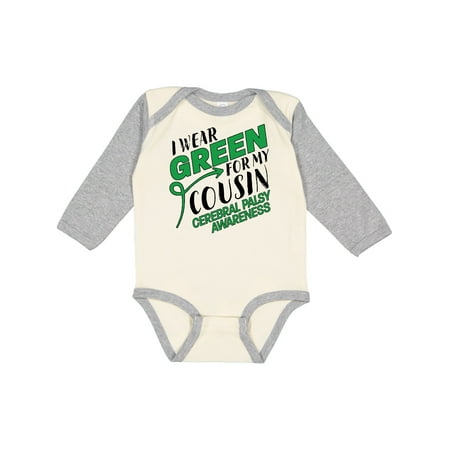 Inktastic I Wear Green for my Cousin- Cerebral Palsy awareness Gift Baby Boy or Baby Girl Long Sleeve Bodysuit
Inktastic I Wear Green for my Cousin- Cerebral Palsy awareness Gift Baby Boy or Baby Girl Long Sleeve Bodysuit