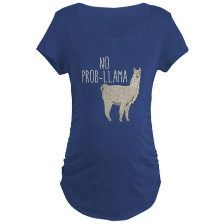 CafePress - No Prob Llama Maternity Dark T Shirt - Maternity Dark T-Shirt