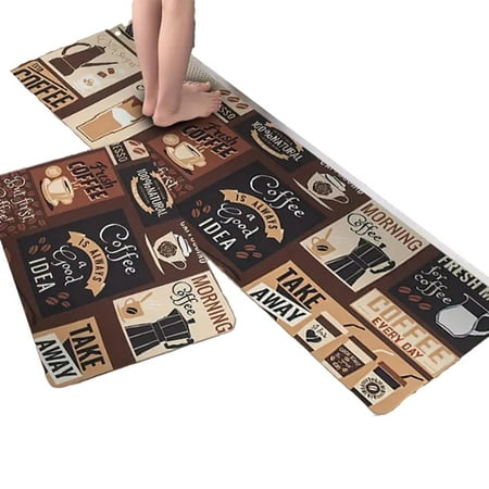 AUQ 2Pcs Kitchen Mat Kitchen Mats Waterproof and Easy to Clean Kitchen Rugs Sets of 2 High-Density PVC Foam Kitchen Mats for Floor Style 2
AUQ 2Pcs Kitchen Mat Kitchen Mats Waterproof and Easy to Clean Kitchen Rugs Sets of 2 High-Density PVC Foam Kitchen Mats for Floor Style 2