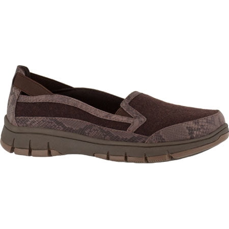 Easy Street Women s Kacey Flat Brown Flannel/Snake 6.5 N US