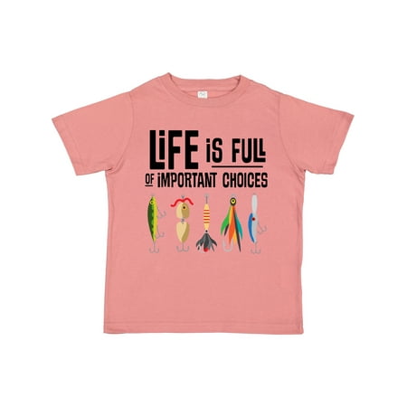 Inktastic Fishing Life is Full of Important Choices Boys or Girls Toddler T-Shirt
Inktastic Fishing Life is Full of Important Choices Boys or Girls Toddler T-Shirt