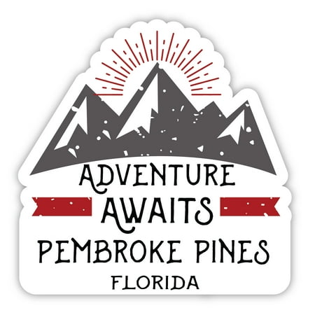 Pembroke Pines Florida Souvenir 4-Inch Magnet Adventure Awaits Design