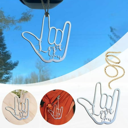 Christmas I Love You Gesture Pendant Love Expression Metal Pendant Car Love Pendant
Christmas I Love You Gesture Pendant Love Expression Metal Pendant Car Love Pendant