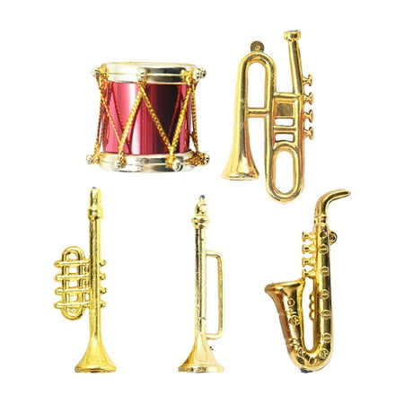 HOMEMAXS 5Pcs Mini Musical Instruments Mini House Musical Instruments Mini House Decors