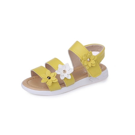 Daeful Kids Sandals Open Toe Summer Shoe Magic Tape Dress Sandal Casual Comfort Simple Strappy Princess Shoes Yellow 12C
Daeful Kids Sandals Open Toe Summer Shoe Magic Tape Dress Sandal Casual Comfort Simple Strappy Princess Shoes Yellow 12C