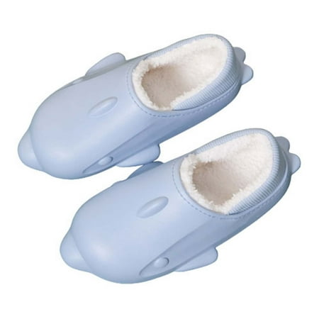 Mens Womens Cartoon Shark Slippers Sherpa Lined Strtech Plus Size Comfortable Slip-On Waterproof House Slippers
Mens Womens Cartoon Shark Slippers Sherpa Lined Strtech Plus Size Comfortable Slip-On Waterproof House Slippers