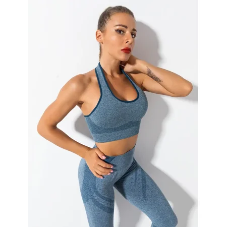 Yishow-A1 Women‘s Halter Bra & High Waist Leggings Sports Set Hip Lifting Sports Set Fitness Workout Running Yoga Set
Yishow-A1 Women‘s Halter Bra & High Waist Leggings Sports Set Hip Lifting Sports Set Fitness Workout Running Yoga Set