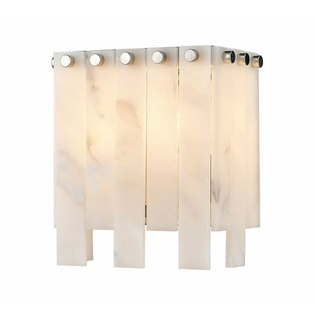 2 Light Wall Sconce-8 inches Tall and 7.5 inches Wide-Polished Nickel Finish Bailey Street Home 372-Bel-4961850 
2 Light Wall Sconce-8 inches Tall and 7.5 inches Wide-Polished Nickel Finish Bailey Street Home 372-Bel-4961850