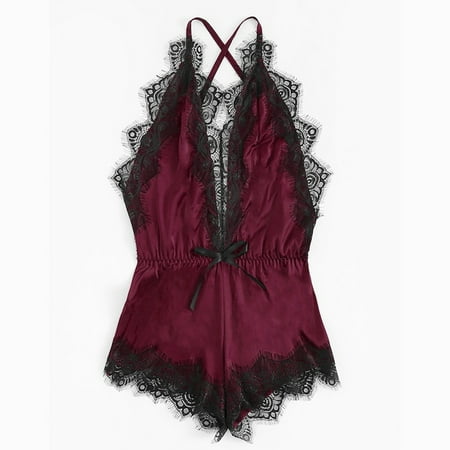 Lingerie For Women Plus Size Fashion Women Silk Kimono Siamese Lace Lingerie Nightwear Bodysuit
Lingerie For Women Plus Size Fashion Women Silk Kimono Siamese Lace Lingerie Nightwear Bodysuit
