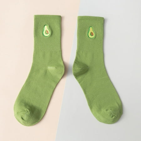 Qazqa Women s Fruits Embroidery Socks Cute Printing Short Socks Ankle Socks For Athletic Comfortable Gifts For Women