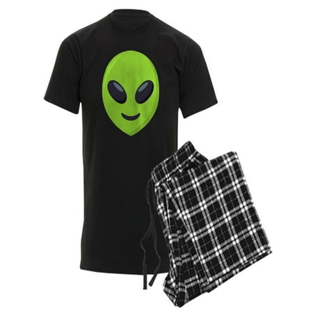 CafePress - Alien Emoji Pajamas - Men s Dark Pajamas