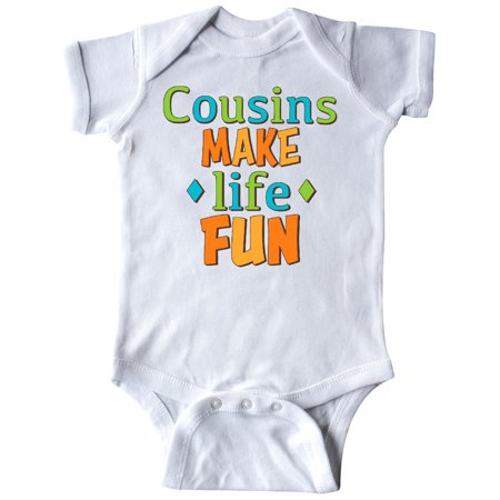 Inktastic Cousins Make Life Fun-multicolored Gift Baby Boy or Baby Girl Bodysuit
Inktastic Cousins Make Life Fun-multicolored Gift Baby Boy or Baby Girl Bodysuit