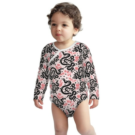 Fotbe Black Snake Pattern Unisex-baby Long-sleeve Bodysuit Long Sleeve Bodysuits One-piece 100% Organic Cotton for Infant Baby Boys Unisex-12 Months
Fotbe Black Snake Pattern Unisex-baby Long-sleeve Bodysuit Long Sleeve Bodysuits One-piece 100% Organic Cotton for Infant Baby Boys Unisex-12 Months