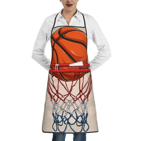 Rocae Basketball Shot for Kitchen Aprons for Women Adjustable Cooking Kitchen Chef Apron for Men with Pockets
Rocae Basketball Shot for Kitchen Aprons for Women Adjustable Cooking Kitchen Chef Apron for Men with Pockets