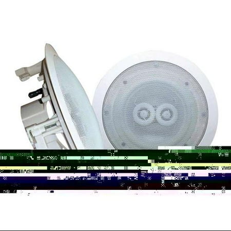 PyleHome PWRC82 400 W RMS Speaker - 2-way - 55 Hz to 22 kHz - 8 Ohm - In-ceiling - Pyle PyleHome PWRC82 400 W RMS Speaker - 2-way - 55 Hz to 22 kHz - 8 Ohm - In-ceiling - Pyle