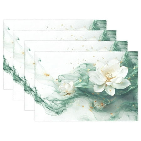 Ryvnso Placemats Set of 4 Lotus Flower on Marble Dining Mats Heat-Resistant Non-Slip Washable Table Mat
Ryvnso Placemats Set of 4 Lotus Flower on Marble Dining Mats Heat-Resistant Non-Slip Washable Table Mat