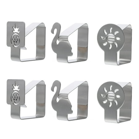 6pcs Stainless Steel Tablecloth Clips Restaurant Picnic Table Cover Holder
6pcs Stainless Steel Tablecloth Clips Restaurant Picnic Table Cover Holder