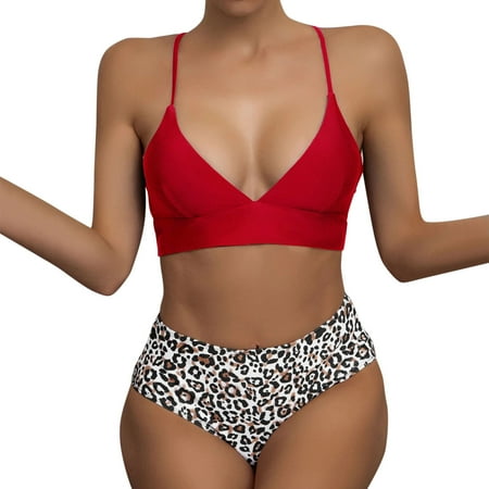 PEASKJP Sports Bra Swimsuits for Women Women Swimsuit Two-Piece Split Bathing Suit Straps Solid Swimwear with Leopard Swim
PEASKJP Sports Bra Swimsuits for Women Women Swimsuit Two-Piece Split Bathing Suit Straps Solid Swimwear with Leopard Swim