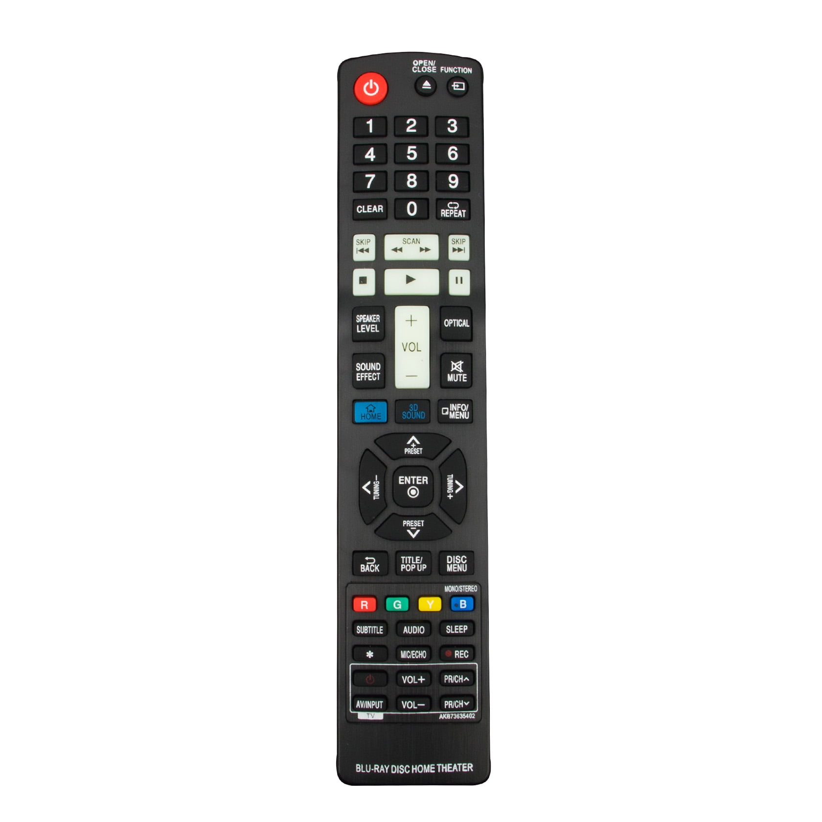 Winflike Akb Replaced Remote Control Fit For Lg Blu Ray Home