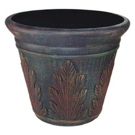 Fiberglass Pot, Dark Brown ,Nudell, T4081