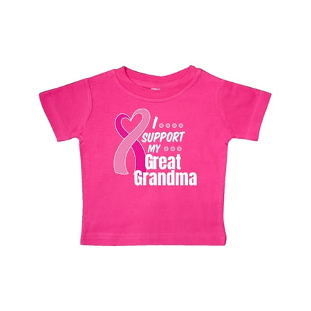 Inktastic Breast Cancer Awareness I Support My Great Grandma Gift Baby Boy or Baby Girl T-Shirt
Inktastic Breast Cancer Awareness I Support My Great Grandma Gift Baby Boy or Baby Girl T-Shirt