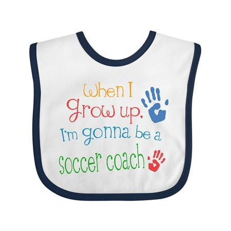 Inktastic Future Soccer Coach Baby Gift Gift Baby Boy or Baby Girl Bib