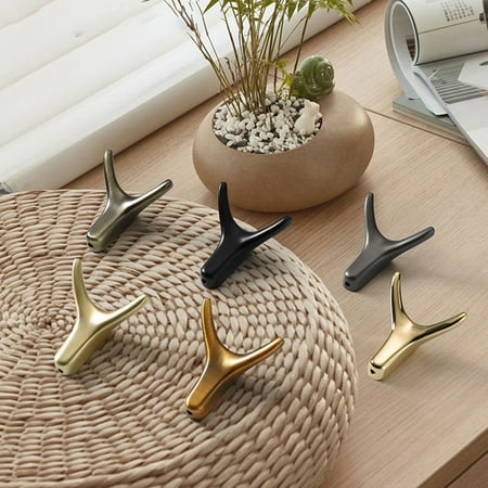 Naturegr Beautiful Deer Horn Shape Hanger Hook Modern Style Dual-hook Metal Beautiful Deer Horn Shape Wall Hook for Home
Naturegr Beautiful Deer Horn Shape Hanger Hook Modern Style Dual-hook Metal Beautiful Deer Horn Shape Wall Hook for Home