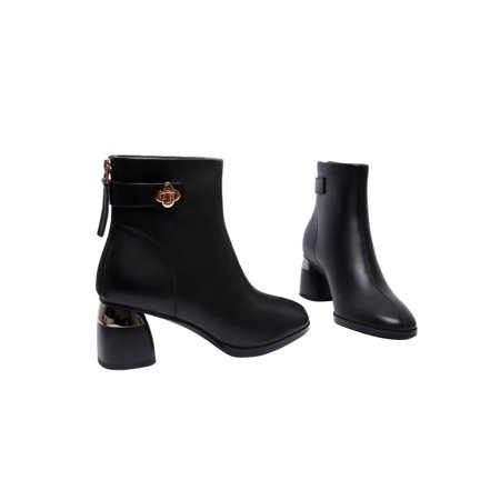 Fangasis Ladies Anti-Slip Booties Plush Lined Casual Ankle Boots Winter Breathable Block Heels Bootie Black Plush Lined 6.5
Fangasis Ladies Anti-Slip Booties Plush Lined Casual Ankle Boots Winter Breathable Block Heels Bootie Black Plush Lined 6.5