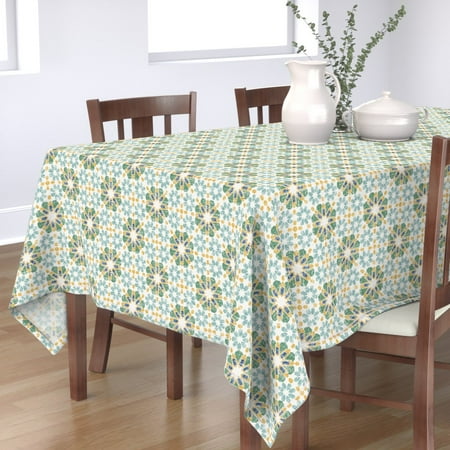 Cotton Sateen Tablecloth 70 x 120 - Moroccan Floral Geometric Abstract Lines Midcentury Modern Ethnic Grunge Texture Pond Stars Tile Print Custom Table Linens by Spoonflower
Cotton Sateen Tablecloth 70 x 120 - Moroccan Floral Geometric Abstract Lines Midcentury Modern Ethnic Grunge Texture Pond Stars Tile Print Custom Table Linens by Spoonflower