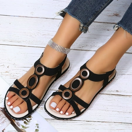 〖Yilirongyumm〗 Black 41 Sandals Women Platform Sandals Summer Boho Shoes Comfortable Open Toe Thong Buckle Sandals Roman Sandals
〖Yilirongyumm〗 Black 41 Sandals Women Platform Sandals Summer Boho Shoes Comfortable Open Toe Thong Buckle Sandals Roman Sandals