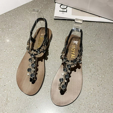 Sandals for Women Sale Clearance Bohemia Beach Flat Flip Flops Ladies Holiday Thong Sandal Low Heel Diamante Toe Post Flats Summer Beach Pool Shoes Size 3-7.5
Sandals for Women Sale Clearance Bohemia Beach Flat Flip Flops Ladies Holiday Thong Sandal Low Heel Diamante Toe Post Flats Summer Beach Pool Shoes Size 3-7.5