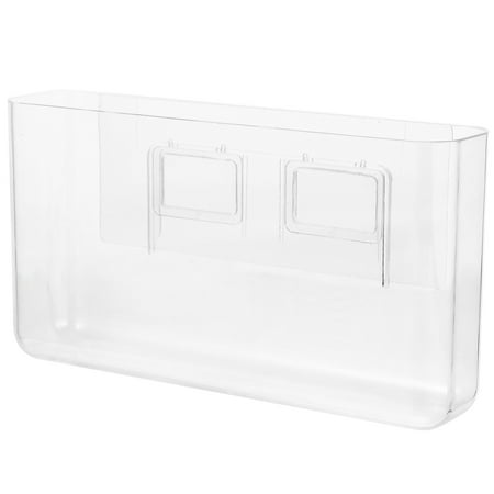PS Nail-free Box Wall-mounted Remoter Storage Box Sundries Holder with Sticker