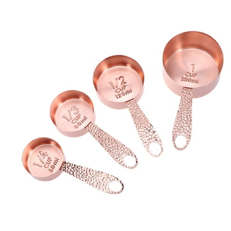 4pcs in 1 Set Rose Gold Stainless Steel With Graduated Measuring Cup Measuring Spoon Kitchen Tools
4pcs in 1 Set Rose Gold Stainless Steel With Graduated Measuring Cup Measuring Spoon Kitchen Tools