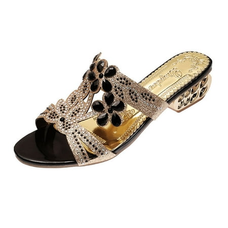 Lovskoo 2024 Women s Low Heels Slides Open Toe Summer Rhinestone Color Diamond One Line Thick Sole Trendy Wedge Sandals Black
Lovskoo 2024 Women s Low Heels Slides Open Toe Summer Rhinestone Color Diamond One Line Thick Sole Trendy Wedge Sandals Black